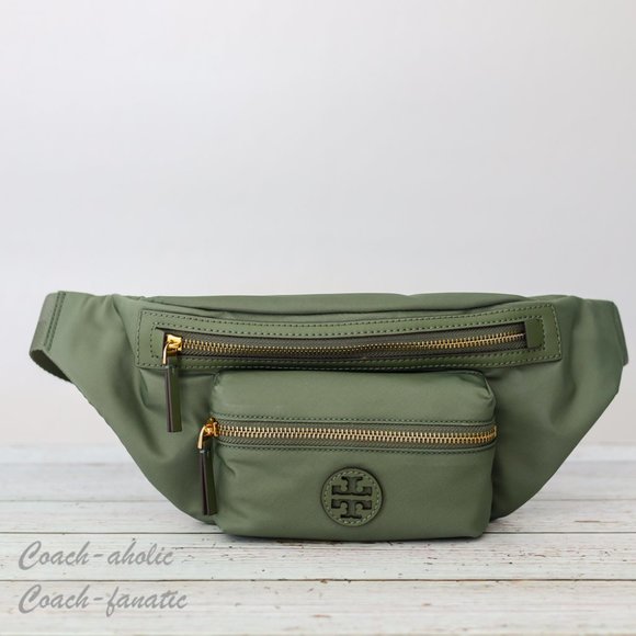 NWT Tory Burch 82508 Nylon Belt Bag Fanny Pack Crossbody in Palm Leaf - Picture 8 of 10